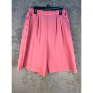 Vintage Nu Look Culottes Size 13/14 Pink High Rise Union Made Preppy Summer